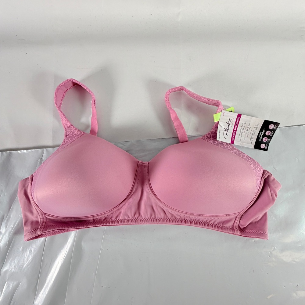Playtex Secrets All Over Smoothing Wireless Bra 40B Pink US4707 NWT